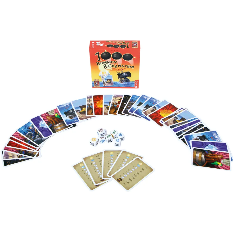 999 Games 1000 Bommen & Granaten! dobbelspel