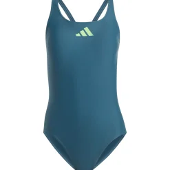 Adidas 3 Bar Logo badpak dames arctic night lucid lime