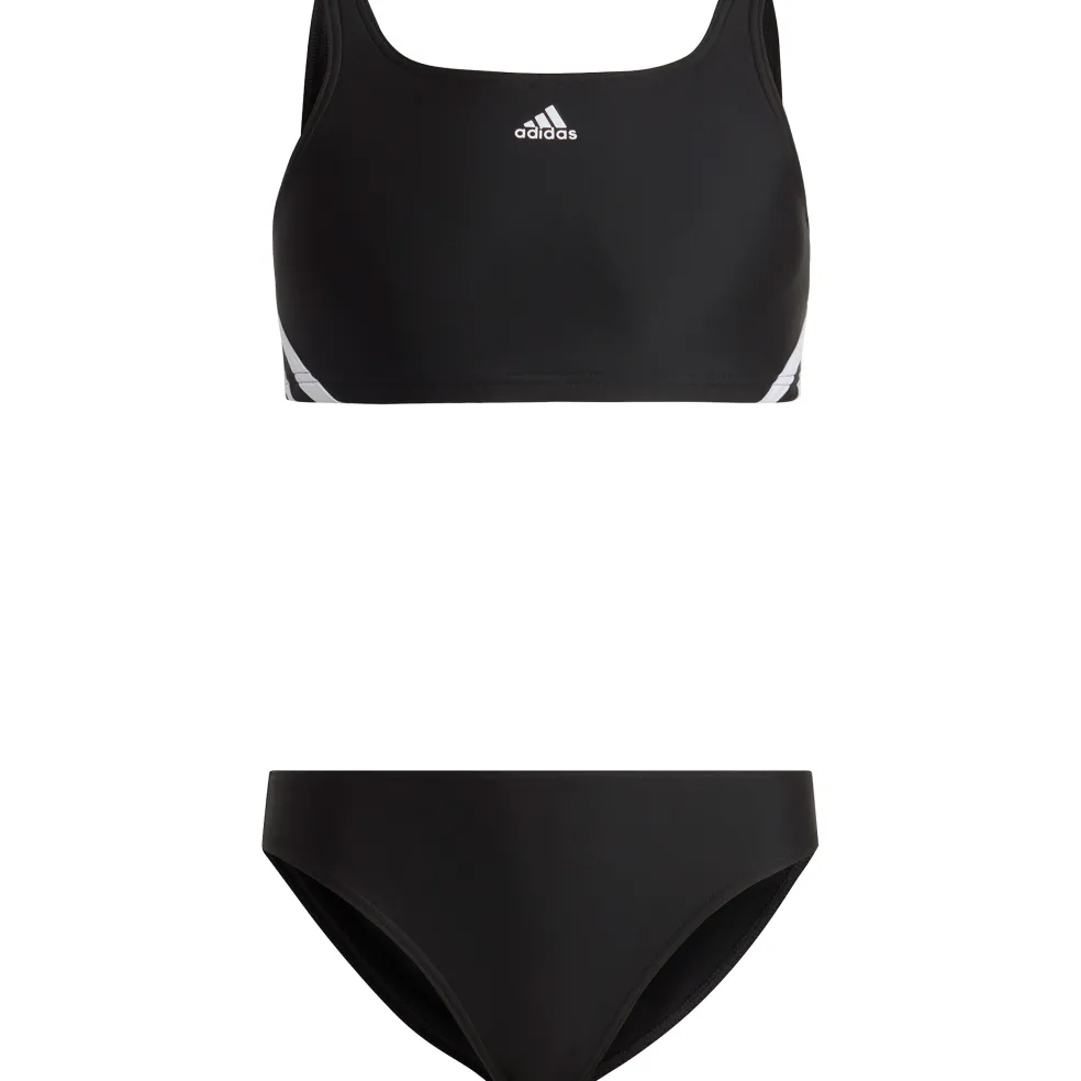 Adidas 3 Stripes bikini junior black white
