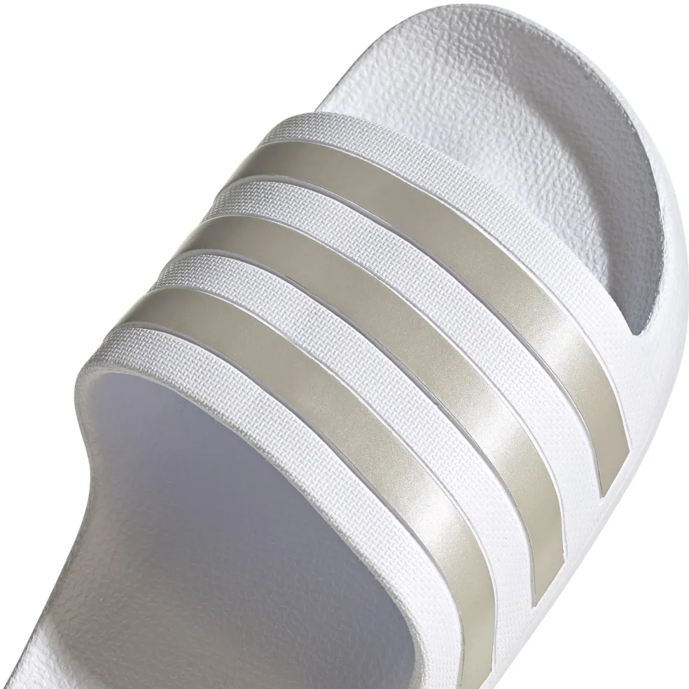 Adidas Adilette Aqua slippers cloud white platinum metallic