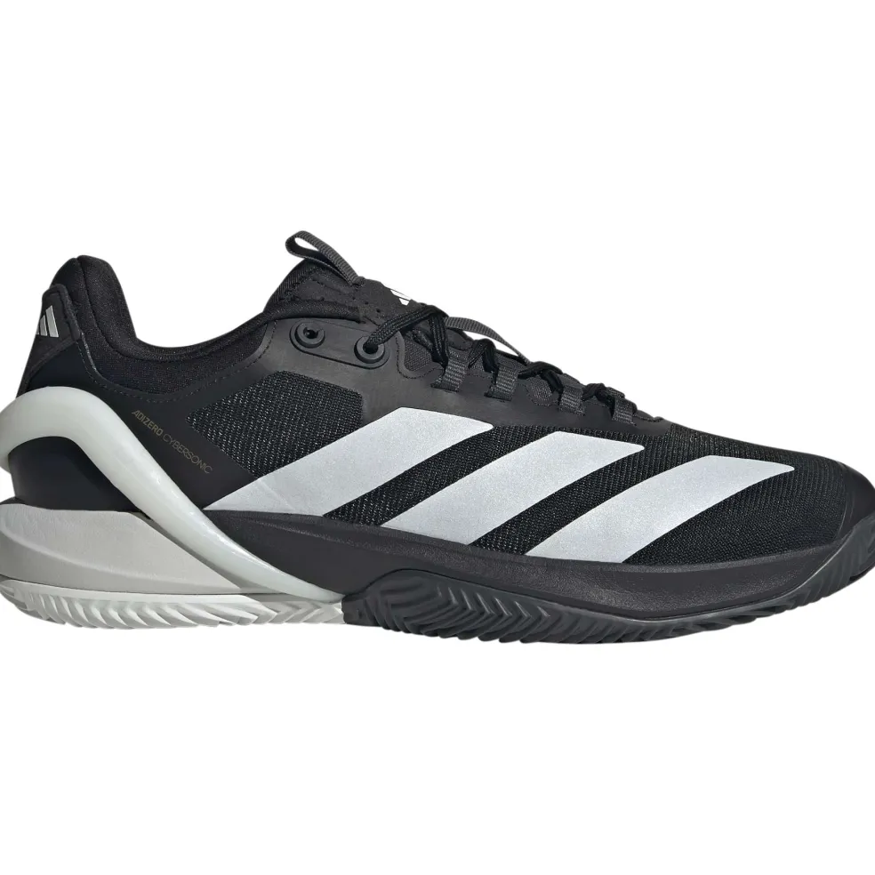 Adidas Adizero Cybersonic 2 Clay tennisschoenen heren core black zero metalic carbon