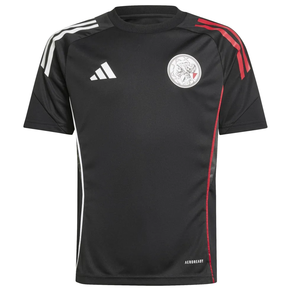 Adidas Ajax Tiro 25 voetbalshirt junior black white bold red