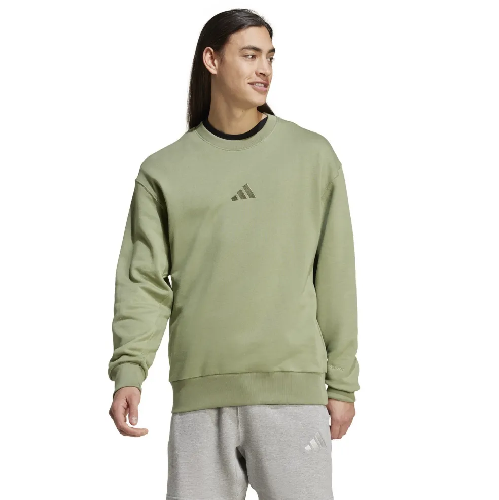 Adidas ALL SZN French Terry Crew sweater heren tent green