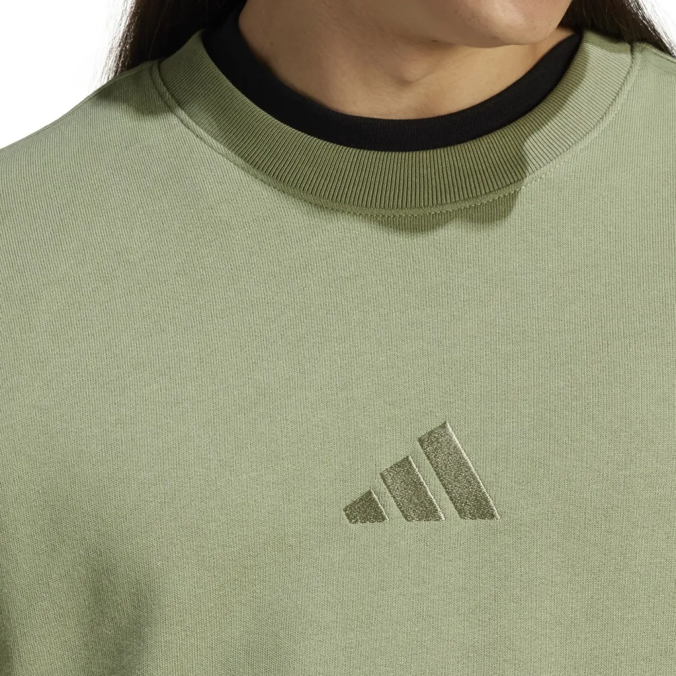 Adidas ALL SZN French Terry Crew sweater heren tent green