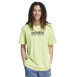 Adidas ALL SZN Graphic shirt heren pulse lime