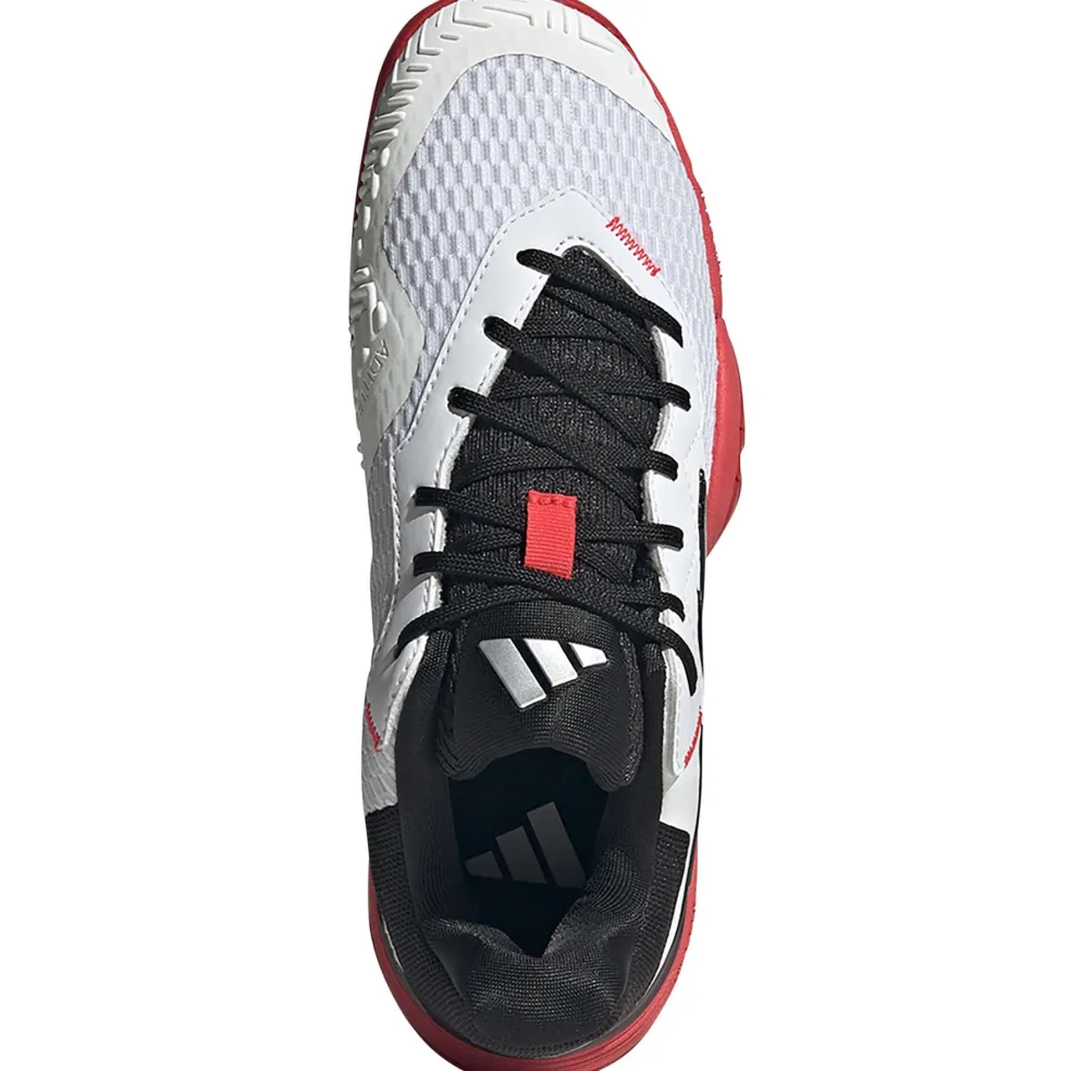 Adidas Barricade tennisschoenen junior cloud white core black lucid red