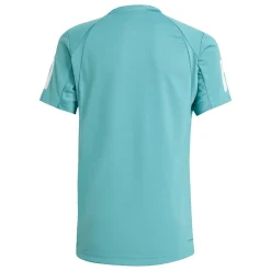 Adidas Club 3-Stipes tennisshirt junior powder teal