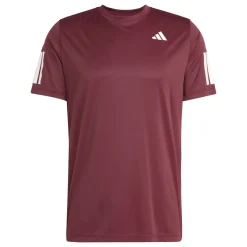 Adidas Club 3-stripes tennisshirt heren shadow red