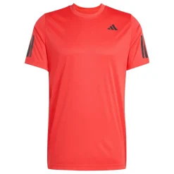Adidas Club 3-stripes tennisshirt heren semi lucid red