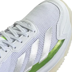 Adidas Courtquick padelschoenen dames cloud white silver metallic lucid lemon