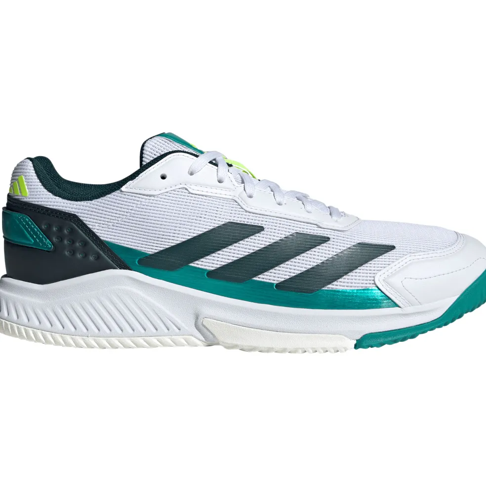 Adidas Courtquick padelschoenen heren cloud white cloud white aurora ivy
