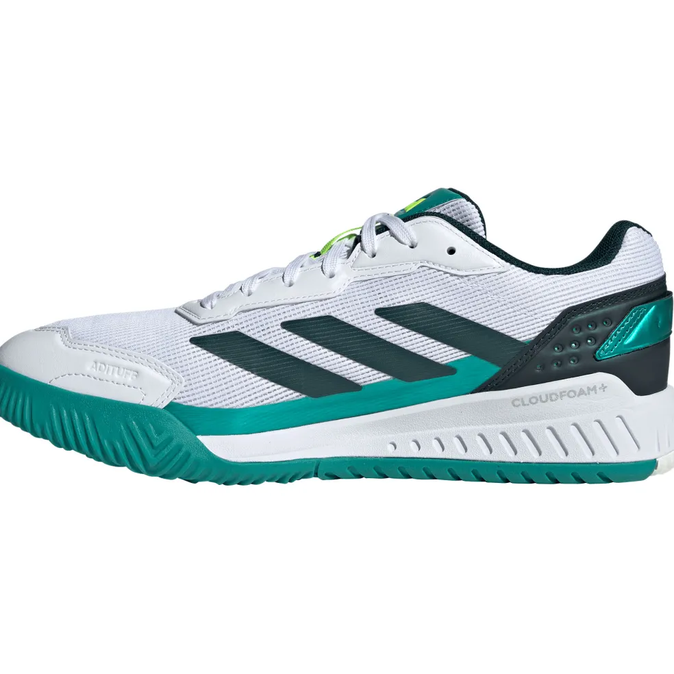 Adidas Courtquick padelschoenen heren cloud white cloud white aurora ivy