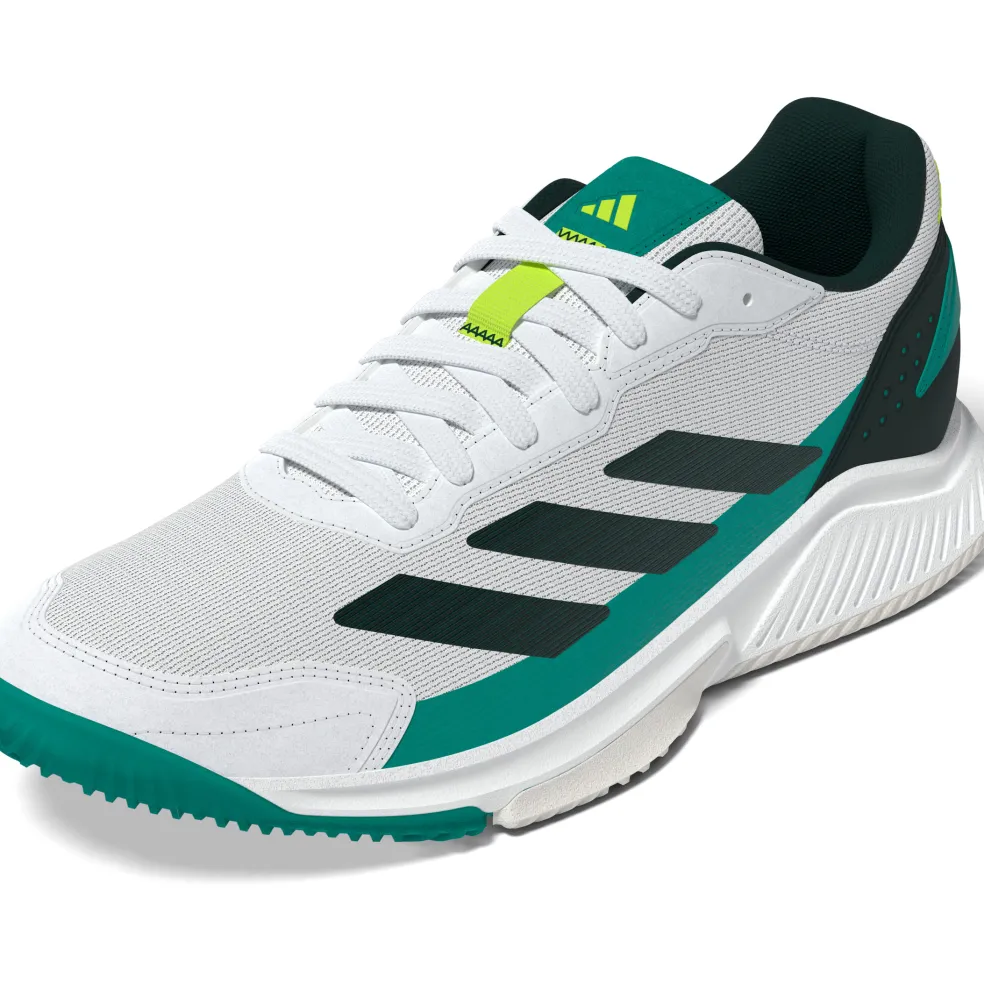 Adidas Courtquick padelschoenen heren cloud white cloud white aurora ivy