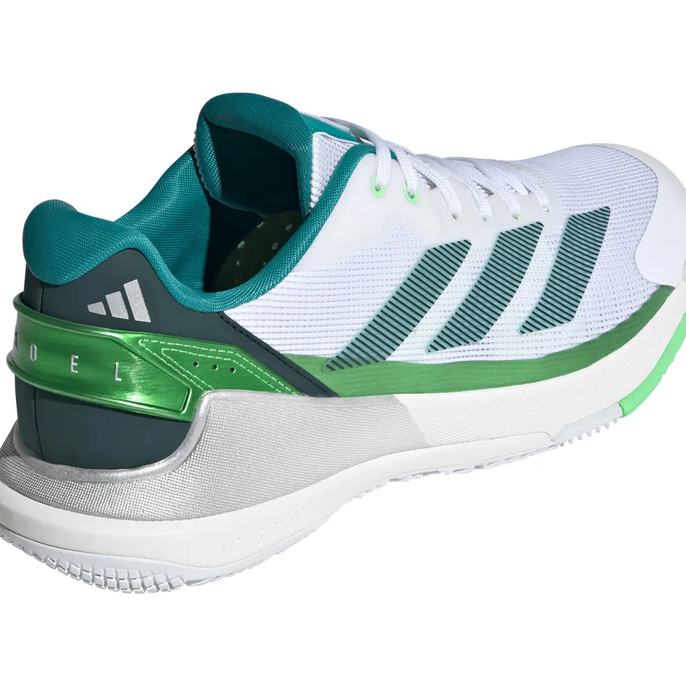 Adidas Crazyquick padelschoenen heren cloud white aurora ivy lime burst