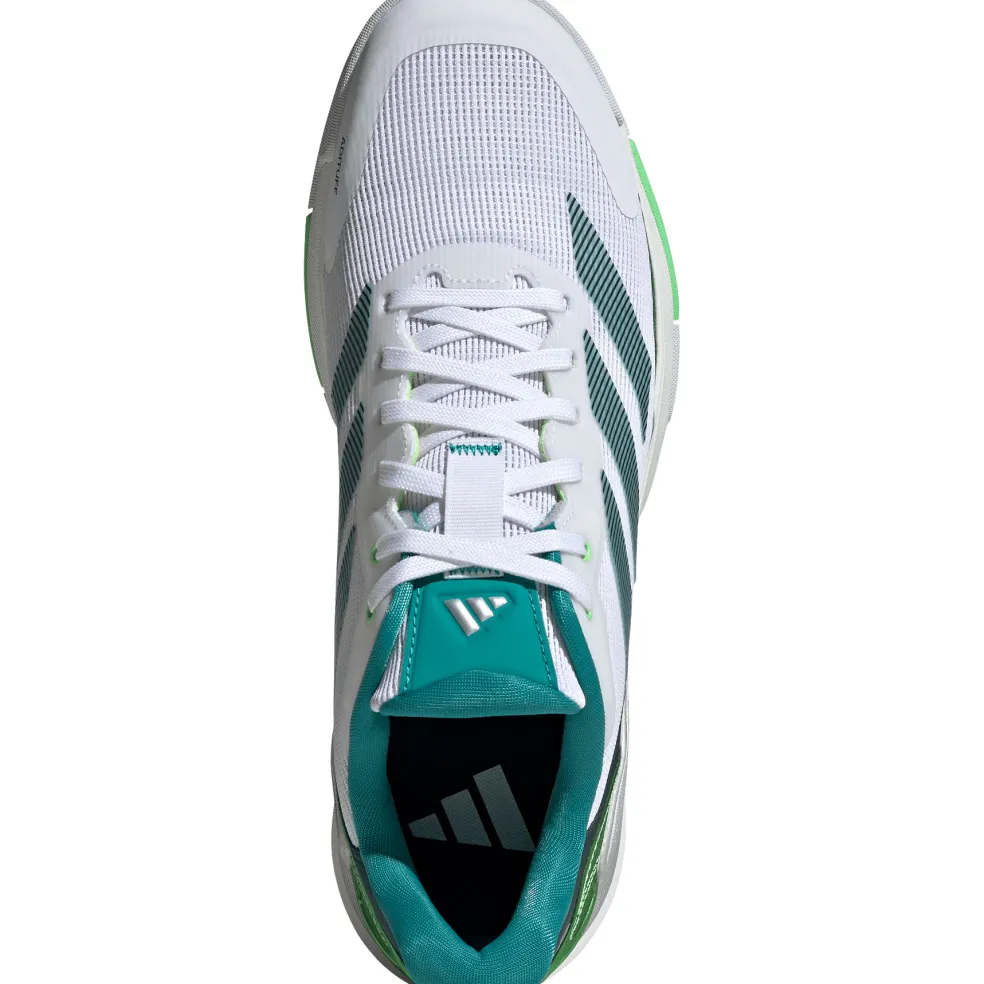 Adidas Crazyquick padelschoenen heren cloud white aurora ivy lime burst