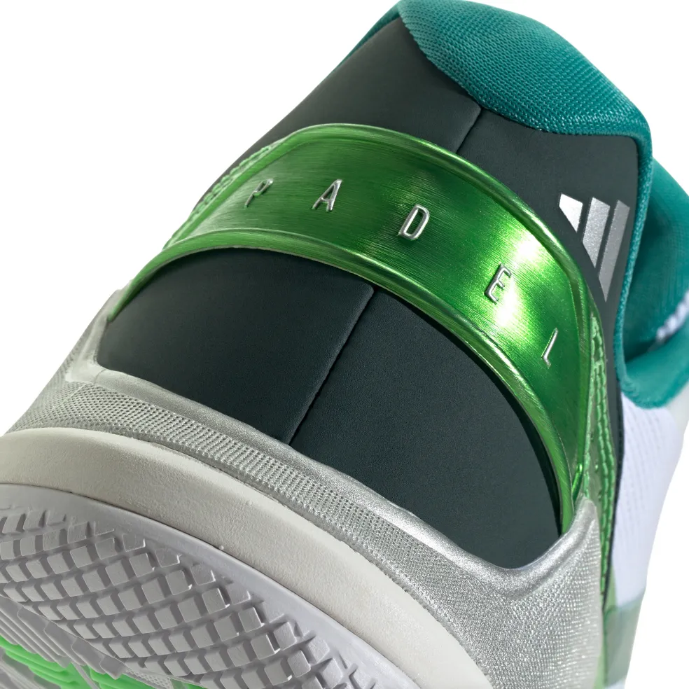 Adidas Crazyquick padelschoenen heren cloud white aurora ivy lime burst