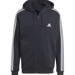 Adidas Essential Fleece 3-Stripes vest heren black