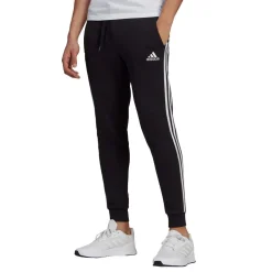 Adidas Essentials Fleece 3-Stripes joggingbroek heren black