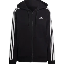 Adidas Essentials 3-Stripes French Terry vest dames black white
