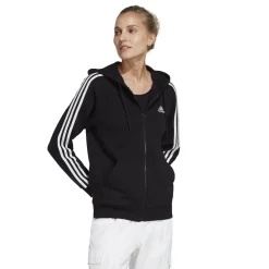 Adidas Essentials 3-Stripes French Terry vest dames black white
