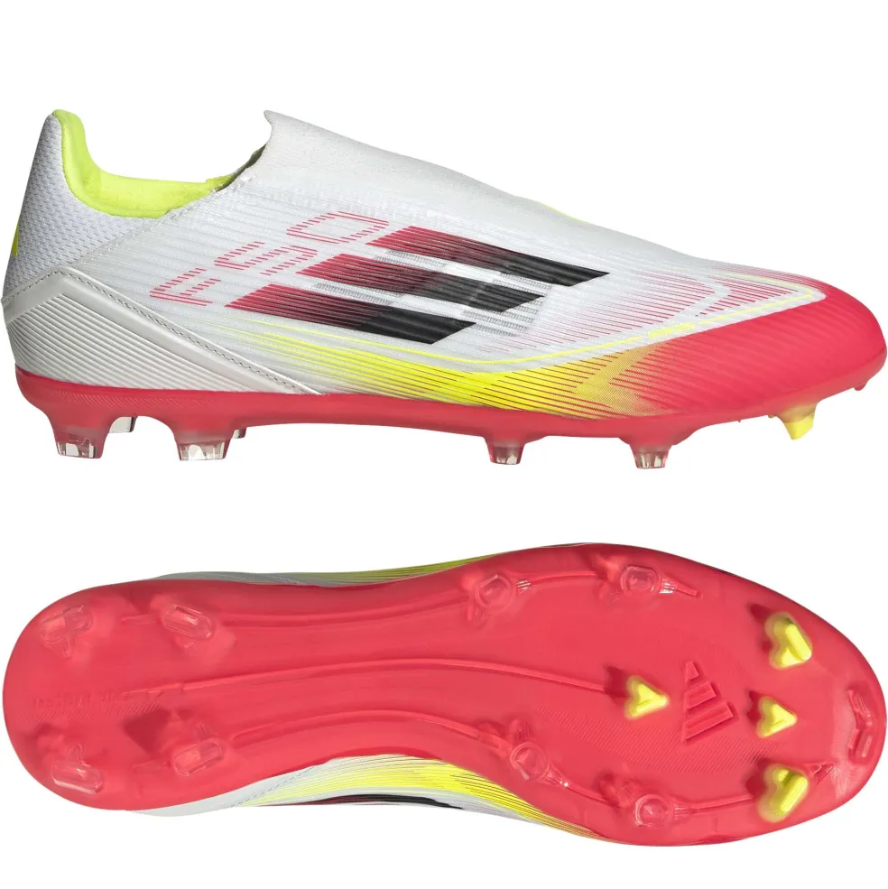 Adidas F50 League FG MG voetbalschoenen heren cloud white core black solar yellow