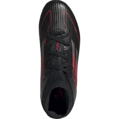Adidas F50 League Mid FG MG voetbalschoenen junior core black iron metallic lucid red
