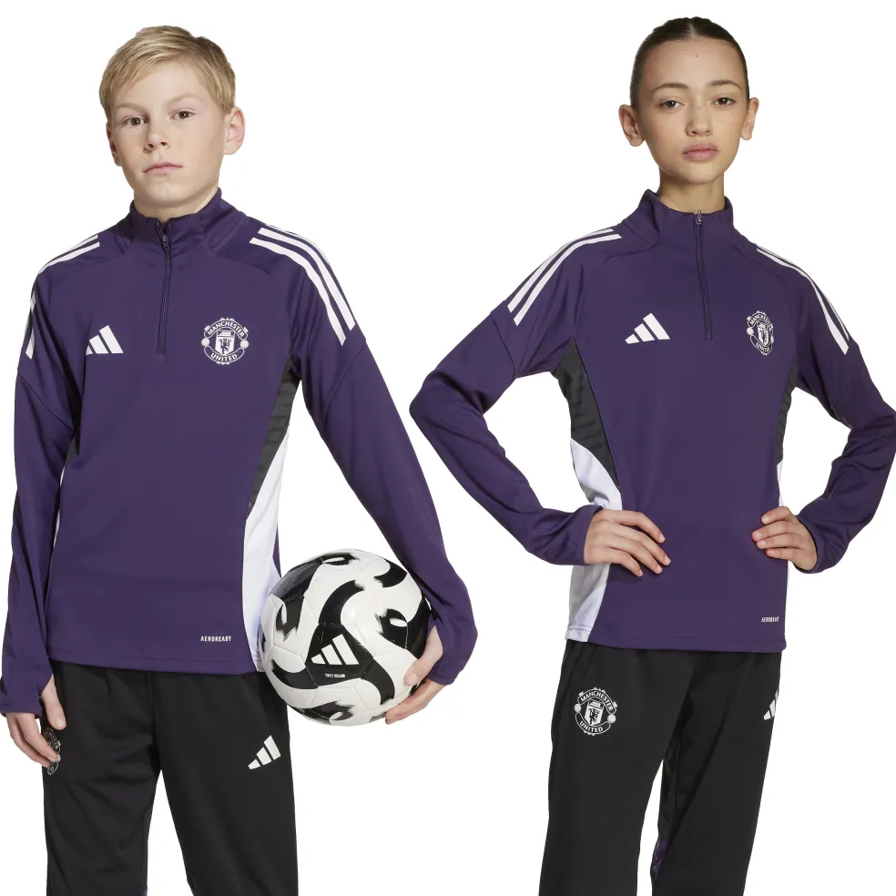 Adidas Manchester United Tiro 25 Competition trainingsshirt junior aurora plum