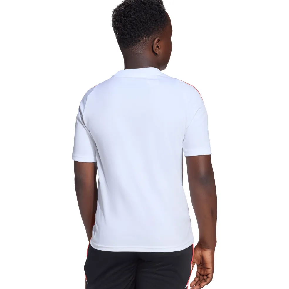 Adidas Messi voetbalshirt junior white semi lucid red