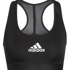 Adidas Powerreact Medium Support sport bh dames zwart