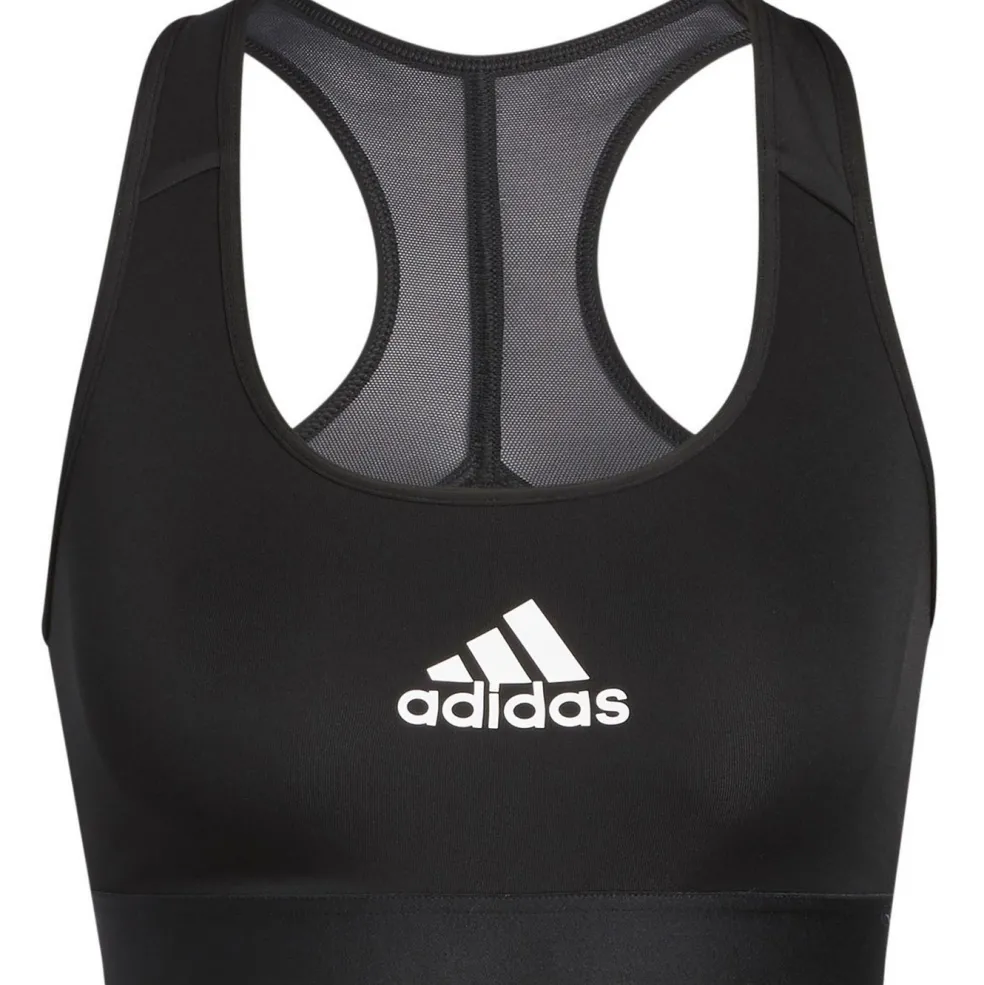 Adidas Powerreact Medium Support sport bh dames zwart