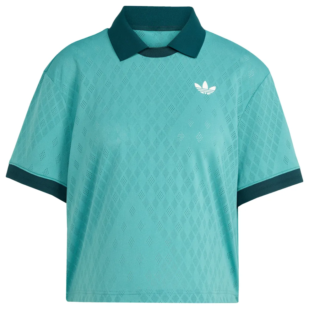 Adidas Pro Climacool tennispolo dames powder teal