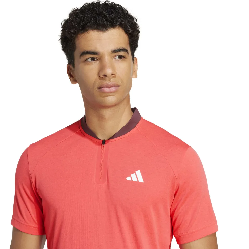 Adidas Pro FreeLift tennispolo heren semi lucid red