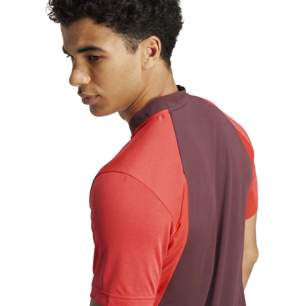 Adidas Pro FreeLift tennispolo heren semi lucid red