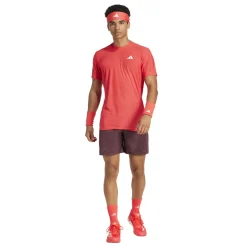 Adidas Pro FreeLift tennisshirt heren semi lucid red