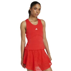 Adidas Pro tennis tanktop dames semi lucid red