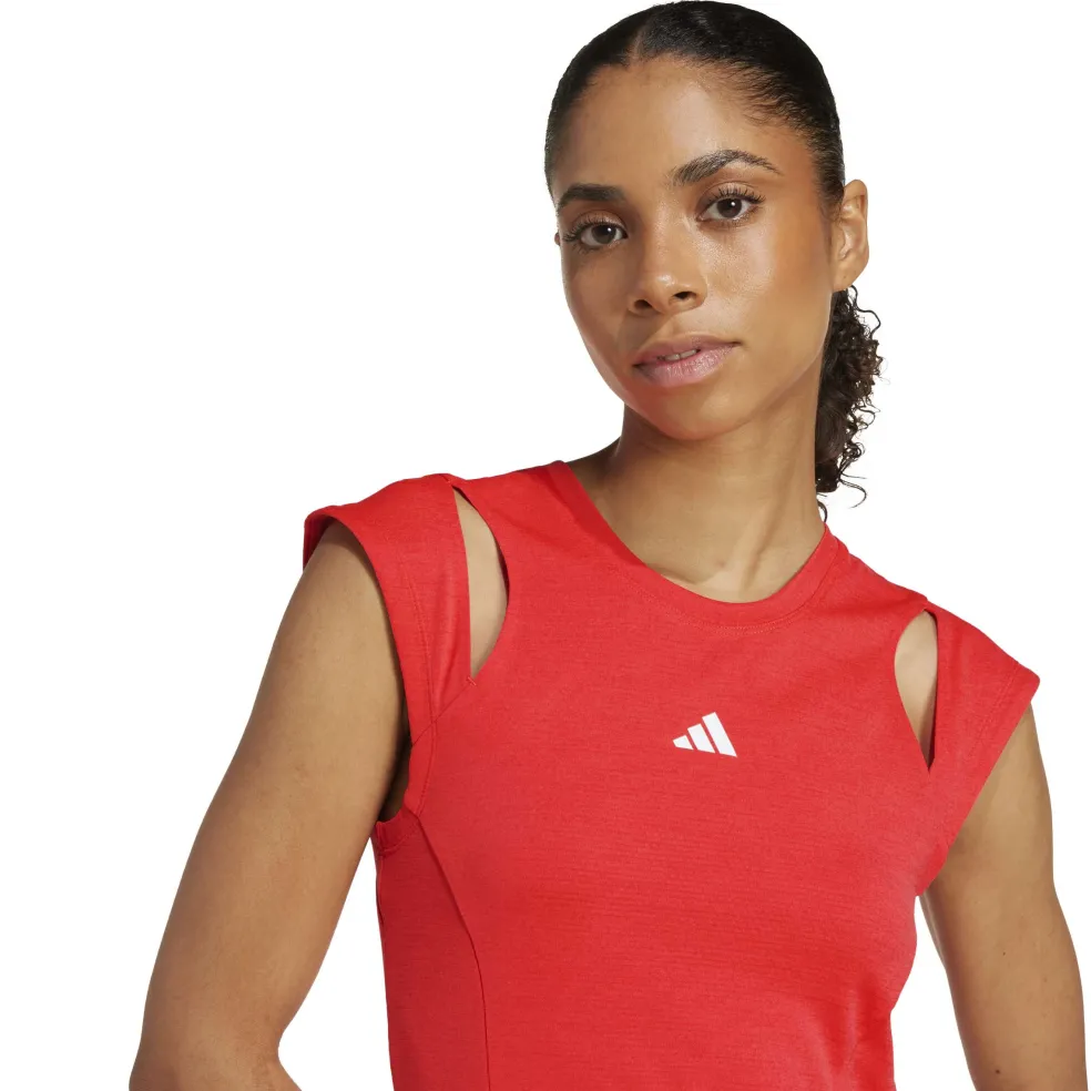 Adidas Pro tennisjurkje dames semi lucid red