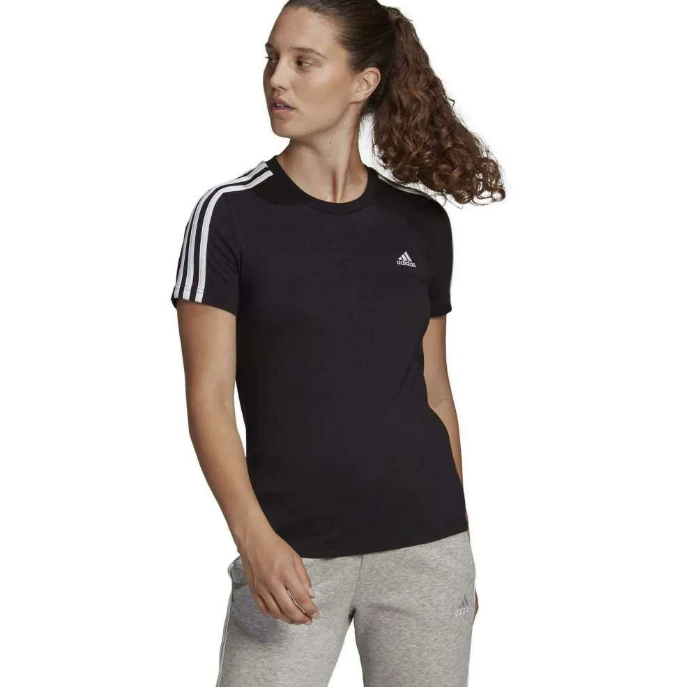 Adidas 3-Stripes shirt dames black white