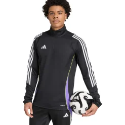 Adidas Tiro 24 trainingsjack heren black purple rush