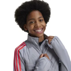 Adidas Tiro 24 Winterized trainingsshirt junior light onix shock red