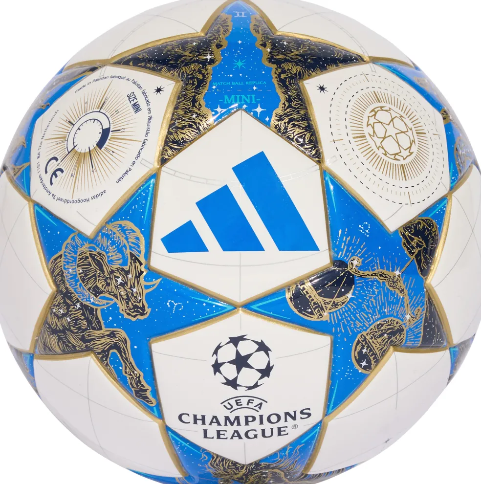 Adidas UCL League Stage Mini voetbal white dark blue multicolour gold metallic 25 - 26