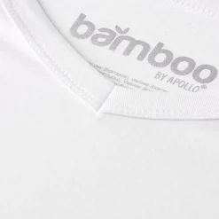 Apollo Bamboo V-hals shirt heren white 2-pack