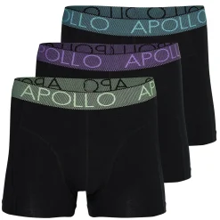 Apollo Onderbroek heren black 3-pack
