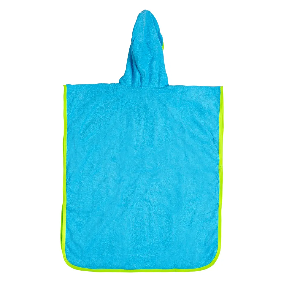 Aqua Sphere Baby Towel strandponcho fluo green light blue