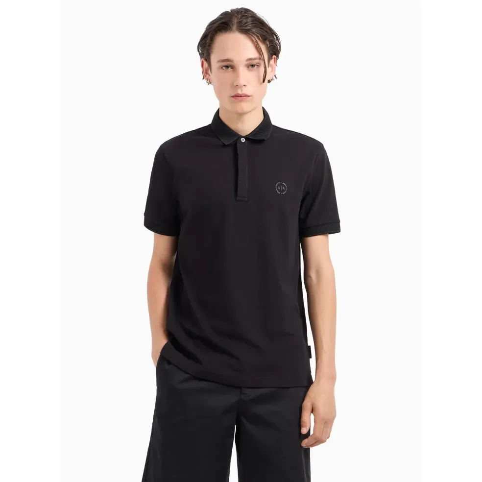 Armani Exchange 8NZF91ZJ81Z polo heren black
