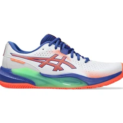 Asics GEL-CHALLENGER 15 padelschoenen heren white vivid coral