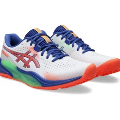 Asics GEL-CHALLENGER 15 padelschoenen heren white vivid coral