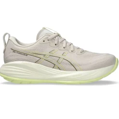 Asics Gel-Cumulus 27 hardloopschoenen dames mineral beige huddle yellow