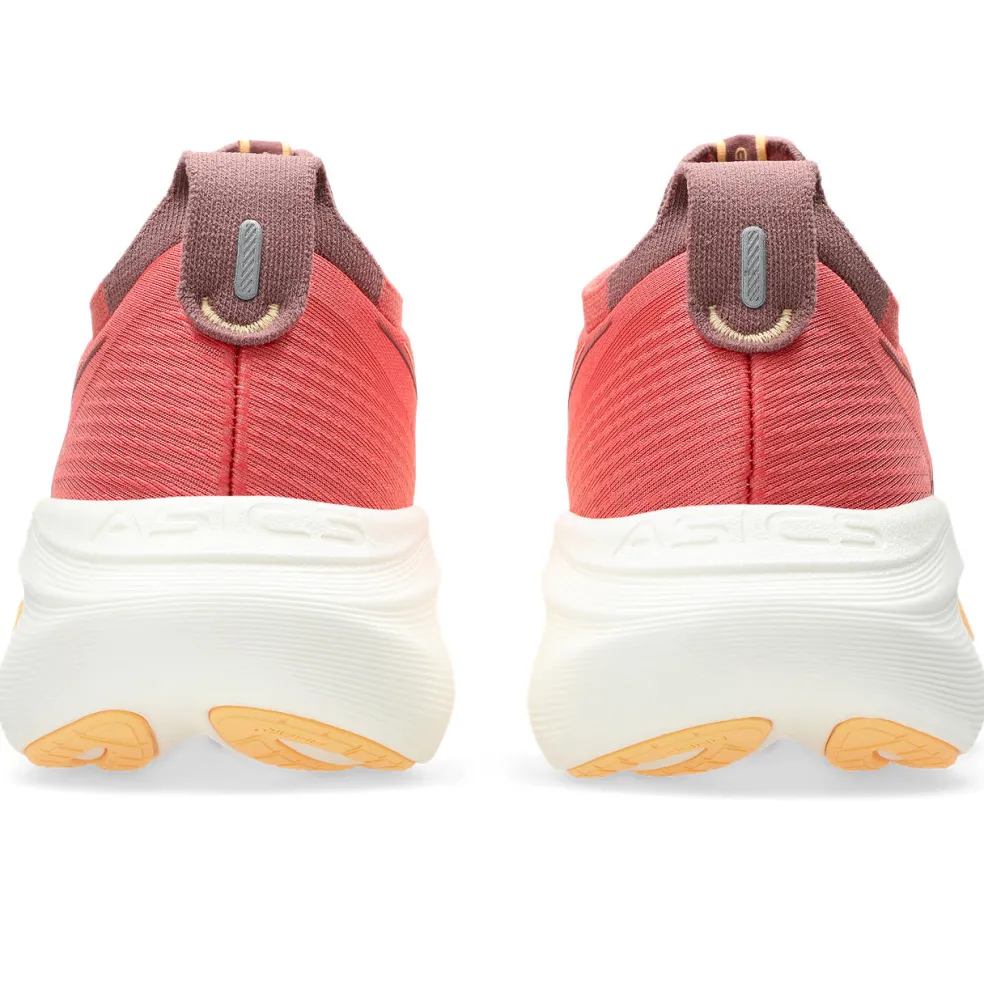 Asics GEL-NIMBUS 27 hardloopschoenen dames dark pink clay orange glow