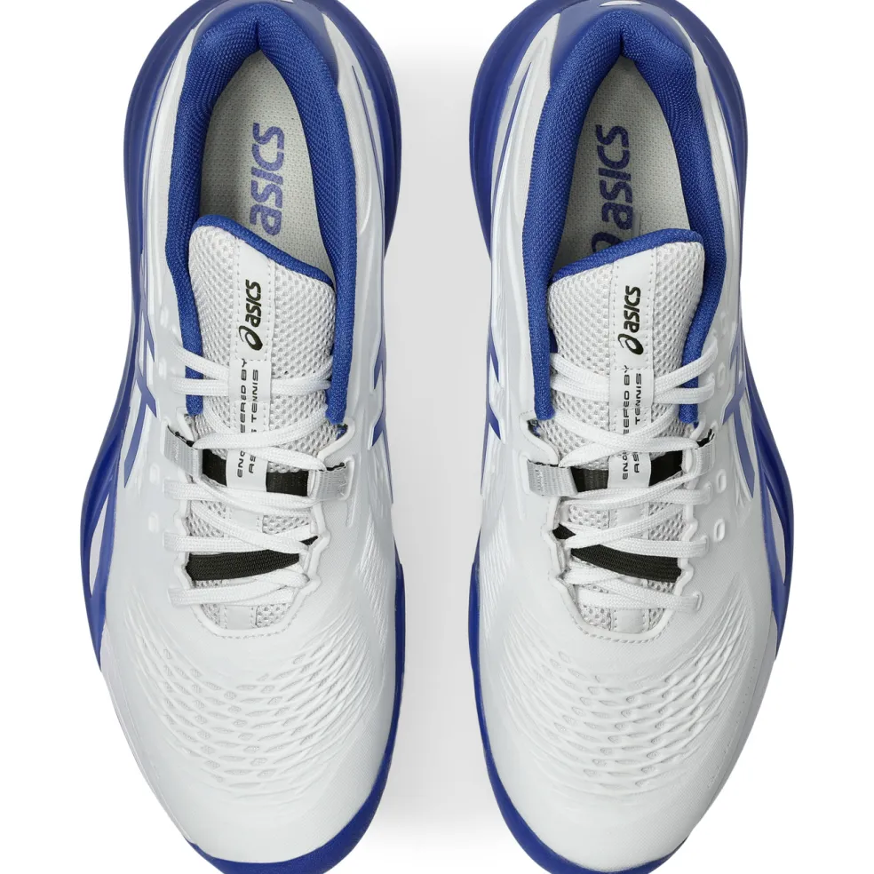 Asics GEL-RESOLUTION X CLAY tennisschoenen heren white dark cobalt