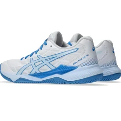 Asics Gel-Tactic 12 indoorschoenen dames white light blue